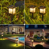 COYOLED lumière solaire de piquet de jardin lumière solaire de pelouse lumières solaires de piquet de jardin à LED lumières solaires piquet de capteur de mouvement