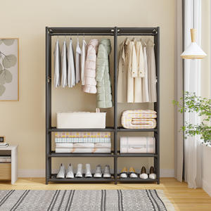 <span class=keywords><strong>Perchero</strong></span> Moderno <span class=keywords><strong>de</strong></span> Hierro con 5 Estantes y Ganchos, Mueble Multifuncional para el Hogar, Almacenamiento <span class=keywords><strong>de</strong></span> Ropa para Sala <span class=keywords><strong>de</strong></span> Estar - Product Image 3