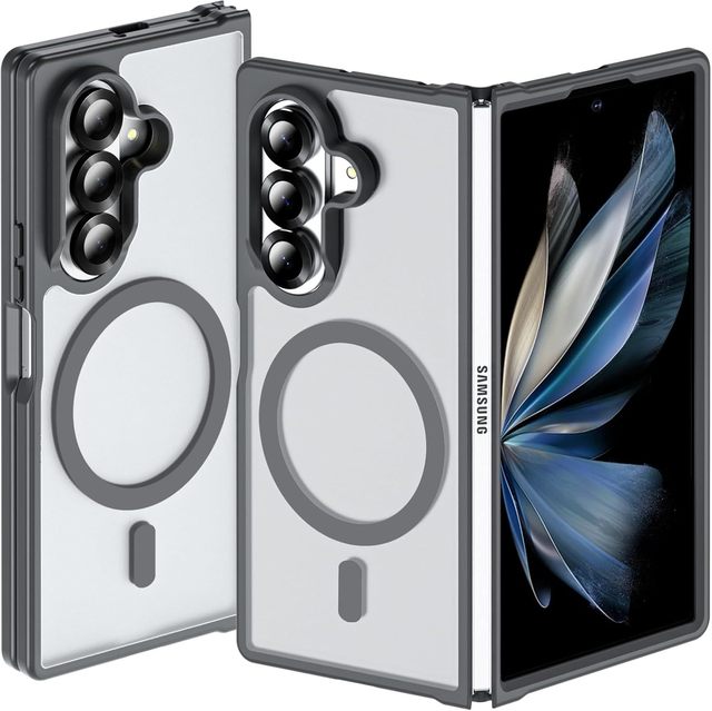 2026 for Samsung Z Fold 8/Z Flip 7 Folding Phone Case PC Matte Skin-Feel Magnetic All-Covering Drop-Resistant Protective Cover