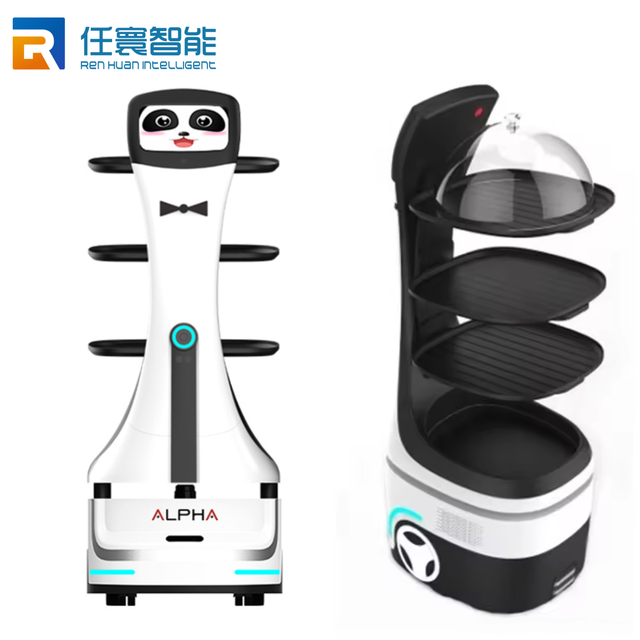 Panda Smart AI Service Delivery Robot Restaurant Reception Intelligent Receptionist 4G/5G/Wi-Fi/Bluetooth Auto Charge IP54 30KG