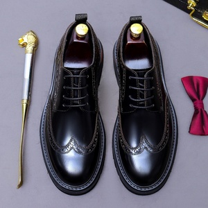 ASTON M.JAZZ 66301 Zapatos de Vestir con Cordones de Cuero Genuino Estilo Europeo para Hombre, Zapatos Derby Casuales de Negocios con Entresuela de Goma Gruesa - Product Image 2