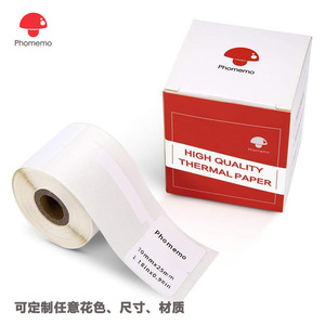กระดาษสติกเกอร์ความร้อน Phomemo ขนาด 25 มม. x 38 มม. สำหรับเครื่องพิมพ์ M110 ป้ายแท็กเครื่องประดับ - Product Image 1