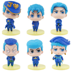 6 pcs Trish Una de oro experiencia Spice Girl Diavolo Bruno Bucciarati el viento de <span class=keywords><strong>Giorno</strong></span> <span class=keywords><strong>Giovanna</strong></span> figura JOJO es extraño aventura - Product Image 3