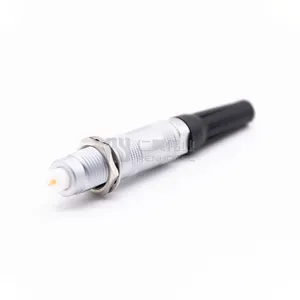 Ffa.00.250 Coaxiale Connector 00-serie Stekker Voor Ndt-Apparatuur Met Zwart Buigreliëf