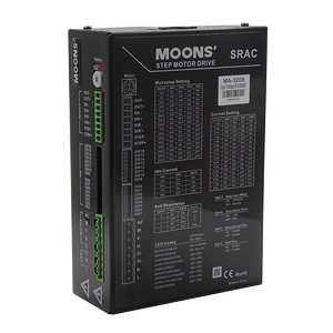 Controlador de Motor MOONS Trifásico de 256 Segmentos, 8A, 90-240VAC, 57/86/110, Serie SRAC MA Paso a Paso - Product Image 4