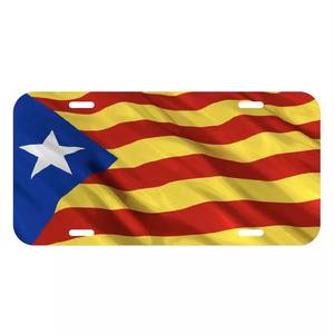 Cataluña Arco Iris bandera matrícula 6x12 pulgadas decorativo Metal coche etiqueta delantera aluminio novedad matrícula para hombres mujeres Coche - Product Image 2