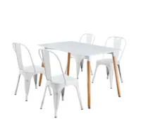 Meubles de maison modernes Ensembles de table de salle à manger Ensemble de table de luxe Table avec chaises