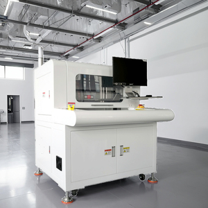 Machine de découpe laser bimode 320*350mm pour le traitement des pochoirs en aluminium FR-4, avec système de vision autofocus, nouveau moteur et PLC - Product Image 2