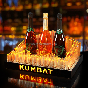 Custom LED Luminous Wine <b>Bottle</b> Presenter, Rechargeable Display Stand for Nightclub VIP Service - Product Image 4
