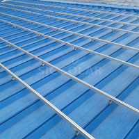 Haute qualité étain toit solaire rayonnage aluminium Klip Lok structure de montage solaire pinces de toit