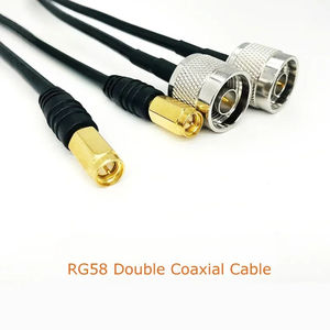 RG58 10M 20M 30m Baja pérdida de alta calidad SMA macho a N macho RF <span class=keywords><strong>Cable</strong></span> <span class=keywords><strong>coaxial</strong></span> <span class=keywords><strong>para</strong></span> antena parabólica, antena Mimo, enrutador Wifi - Product Image 4