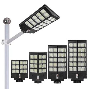 Solar Street <b>Light</b> 100W <b>LED</b> Aluminum Alloy Wall Mount Mono Si Solar Cell Remote Control Outdoor Lighting - Product Image 1