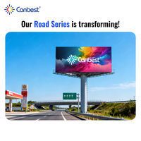 Écran LED extérieur Canbest P16, 20000 nits, écran LED géant imperméable IP66 pour la publicité sur les panneaux routiers, OOH