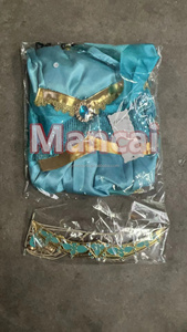 Disfraz de Princesa Jasmine de <span class=keywords><strong>Aladdin</strong></span> para Niñas, Disfraz de Cosplay para Halloween, Navidad, Fiestas, Disfraz de Princesa Jasmine de Películas y Televisión - Product Image 6