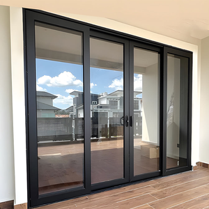 <span class=keywords><strong>Porte</strong></span> patio coulissante moderne en aluminium à <span class=keywords><strong>double</strong></span> vitrage, résistante aux intempéries, 96 x 80, pour salon extérieur, fabriquée aux États-Unis - Product Image 1