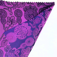 Tissu d'Abaya Imprimé en Gros, Tissu de Vêtement Islamique, Tissu d'Abaya en Satin Jacquard pour Robe et Voile de Femme Musulmane