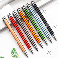 X1014-2 Pulpen Promosi Logam Mewah Terlaris Pulpen Warna-warni Pulpen Kustom Dengan Logo Grosir Perlengkapan Sekolah