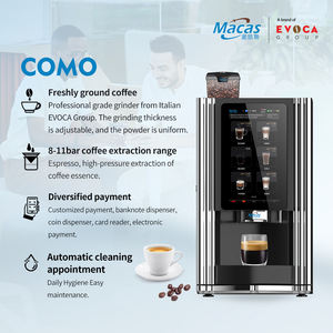 MACAS M-TT-<span class=keywords><strong>ES</strong></span>-4C Macchina per Espresso/Cappuccino/<span class=keywords><strong>Latte</strong></span> di Grado Commerciale con Schermo Touch da 15,6 Pollici, Pompa Magnetica e Pressione di 9 Bar - Product Image 2