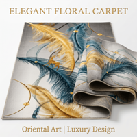Custom Handmade Modern Multi Color Non-Slip Flat Pile Velvet Carpet | Geometric Rug for Living Room Bedroom Hotel | 20+ Colors