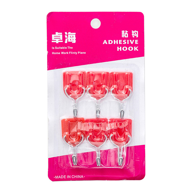 6 cartes en papier rouge