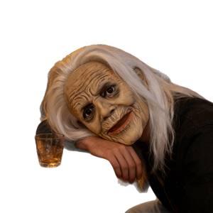 Masques d'Halloween effrayants pour femmes âgées et masques de médecin de la peste, en latex, pour Halloween et Noël - Product Image 1