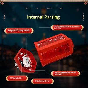 Nouvelle Lampe Portative Porte-Bonheur E27 à Visser, Rotative, pour le Festival du Printemps, Ambiance Festive Familiale, Lanternes Décoratives - Product Image 4