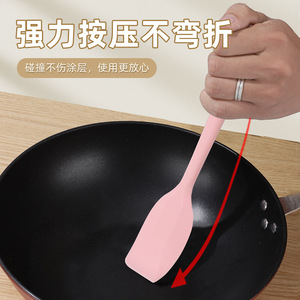 ไม้พายซิลิโคนทนความร้อน เกรดอาหาร สำหรับทำขนม สีโมรันดี - Product Image 5