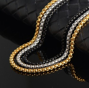 Collier chaîne personnalisé en acier inoxydable, bijou à la mode, vente en gros - Product Image 1