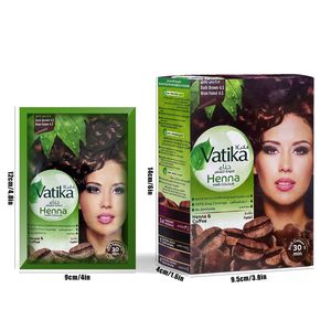 Confezione da 6 Tinte per Capelli Dabur <span class=keywords><strong>Henna</strong></span> Marrone Caffè, Semi-Permanente Senza Ammoniaca, Polvere Organica a Base di Erbe per Colore Naturale dei Capelli - Product Image 2