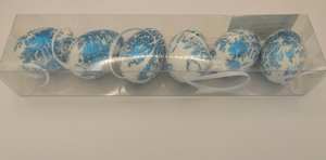 Paasei, 6cm metaalachtige hangende paasei, 6 stuks in PET-doos - Product Image 6