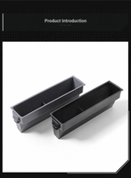 Boîte de rangement pour console centrale en ABS pour Tesla Model 3/Model Y/Model Y Long Range 2025 – Organisateur de voiture intégré