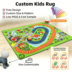 <span class=keywords><strong>Tappeto</strong></span> per Bambini Personalizzato con Design e Colori su Misura, <span class=keywords><strong>Lavabile</strong></span> e Resistente alle Macchie, Tappetino da <span class=keywords><strong>Gioco</strong></span> per Camera dei Bambini e Area Giochi Domestica - Product Image 1