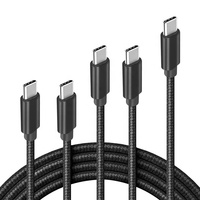 Cable USB-C a USB-C de 2 m, Paquete de 2, Carga Rápida de 100 W para Teléfonos Inteligentes