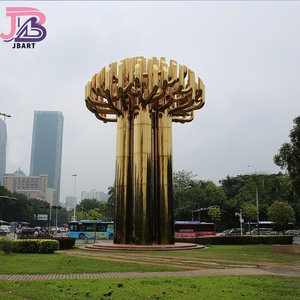 Patung pohon logam Modern Urban luar ruangan seni publik Patung Besar - Product Image 3