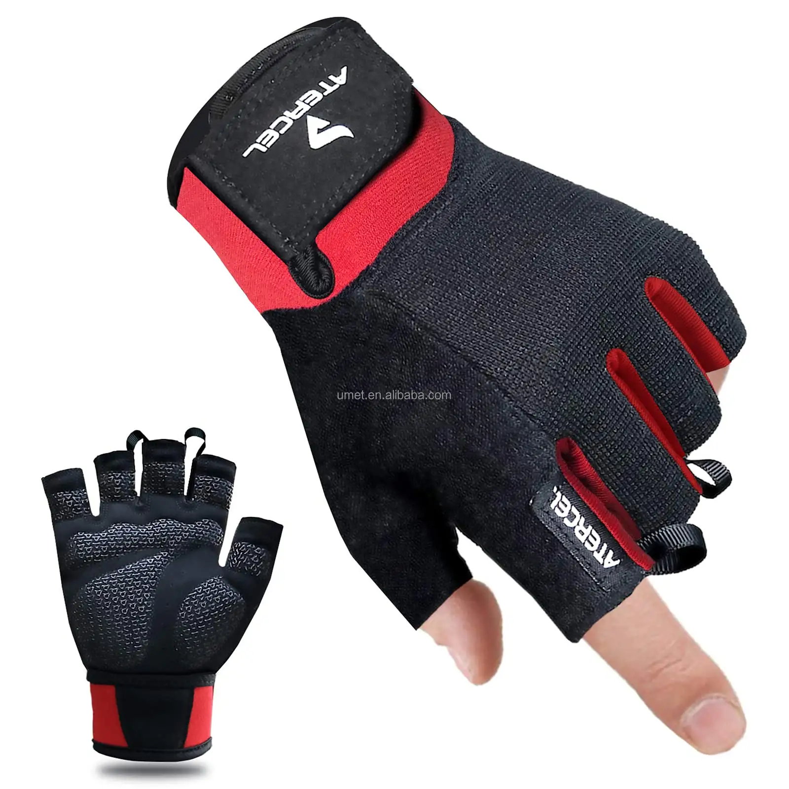 Wholesale Custom Logo Sports Cycling Exercise Gloves Durable Gym Training Weightlifting Half Finger Gloves