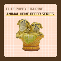Ornements de décoration de jardin en résine pour chien réaliste, personnalisation en 3D