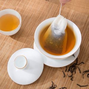 Sachets filtrants à thé vides en non-tissé blanc de qualité alimentaire avec cordon pour infuser le thé - Product Image 4