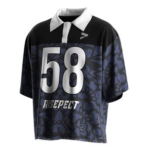 Camiseta de Fútbol Retro para Hombre con Cuello Polo, Tejido Transpirable que Absorbe la Humedad, Logotipo Personalizado y Nombre del Equipo para Fanáticos del Fútbol - Product Image 1