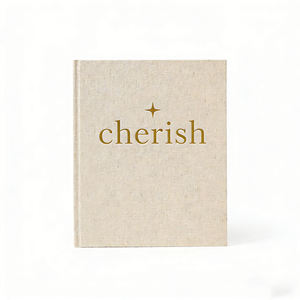 Carnet de journal mensuel pour bébé <span class=keywords><strong>personnalisé</strong></span>, <span class=keywords><strong>couverture</strong></span> en lin, souvenir de la croissance du bébé, livre de souvenirs pour nouveau-né, premier anniversaire - Product Image 1