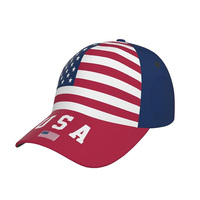 Casquettes de baseball unisexes en velours sportif à 6 panneaux, imprimées par sublimation, lavées, avec logo brodé en coton, vente chaude aux États-Unis
