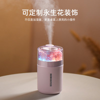 Humidificateur Mini Grand Volume Jihuan Modèle MT-09 avec Lumière d'Ambiance Colorée, Alimentation USB/Voiture, Silencieux pour Maison et Chambre Climatisée