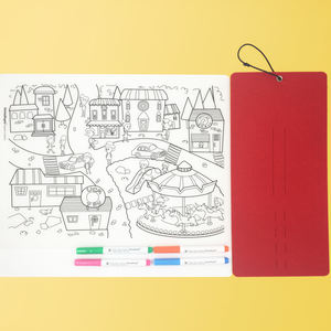 Tapete de Dibujo de Silicona para Niños, Lavable, con Patrones de Dibujos Animados, Antideslizante - Product Image 5