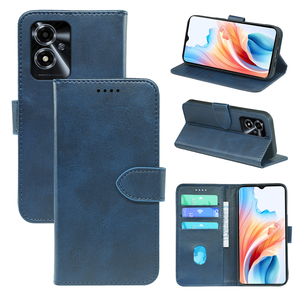 Funda magnética para teléfono móvil para A57 4G 2022 A8 A31 2020 Reno3 <span class=keywords><strong>Pro</strong></span> 5G Find <span class=keywords><strong>X2</strong></span> Neo Realme XT <span class=keywords><strong>X2</strong></span> K5 730G, funda abatible con hebilla de cuero - Product Image 1