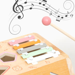 Juguetes <span class=keywords><strong>Montessori</strong></span> <span class=keywords><strong>de</strong></span> Desarrollo para Jardín <span class=keywords><strong>de</strong></span> Infancia, Regalo <span class=keywords><strong>de</strong></span> Primer Cumpleaños para Niños Pequeños, <span class=keywords><strong>Cubo</strong></span> <span class=keywords><strong>de</strong></span> Actividades <span class=keywords><strong>de</strong></span> Madera - Product Image 3