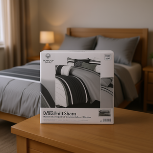 Ensemble de couette Nowcrop 7 pièces, rayé, literie moderne, usage domestique, confort ultime - Product Image 2