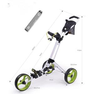 Chariot de golf pliable en aluminium MATRIX modèle X002 avec une capacité de 50 kg, une vitesse de 30 km/h pour un transport facile, X002 Portable F - Product Image 3