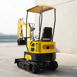 Mini Garden Excavator Attachments2.5 Ton 0.8 Ton 1 Ton 3 Ton Rubber Track For Mini Excavator New Price