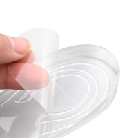 Vente en gros Chaussures en silicone unisexes transparentes souples de 3cm invisibles Ascenseur rehaussant la hauteur Semelles intérieures au talon