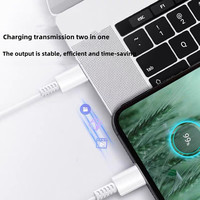 Câble de charge super rapide USB-C, câble de charge rapide 1m 3A Type C vers Type C, câble de données pour Samsung Galaxy S23 S22 21