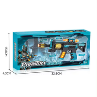 Jouet pistolet électrique HT avec sons et lumières Jouets lumineux vibrants en plastique pour garçons
